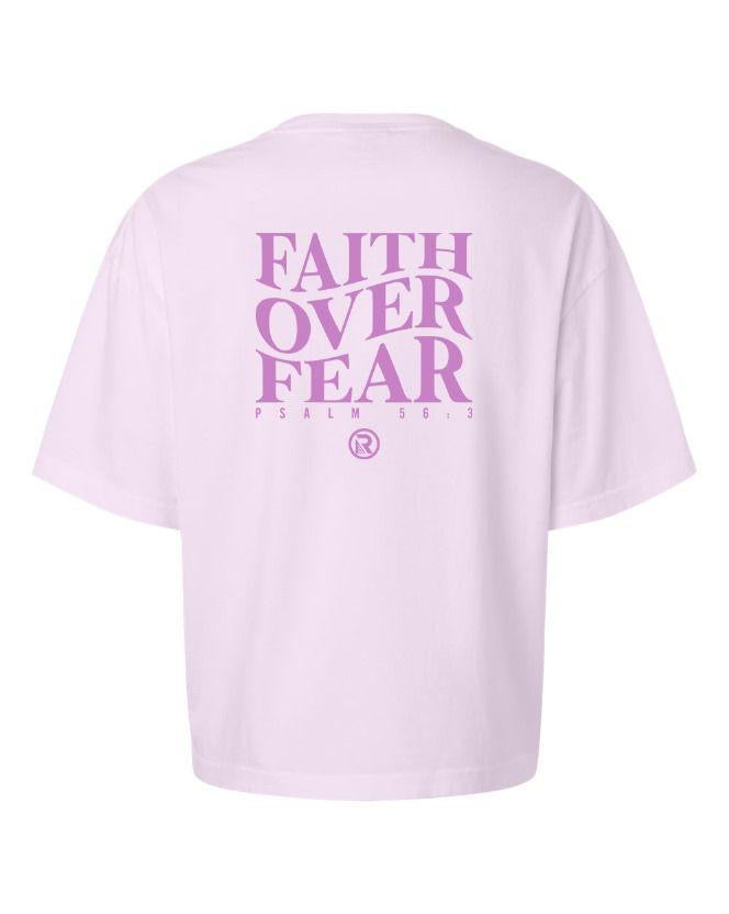 Faith Over Fear Tee – Edición Rosa